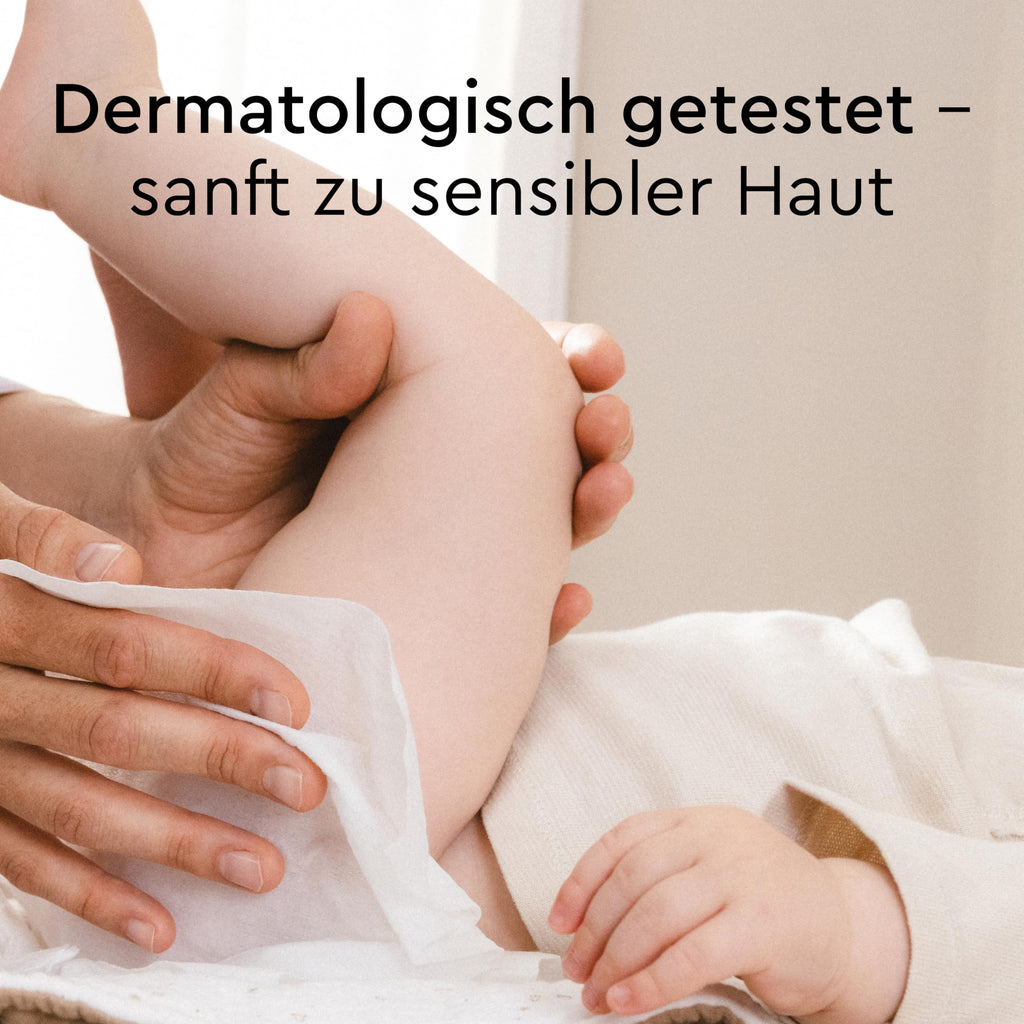 LILLYDOO Baby Feuchttücher mit 99% Wasser, 600 Stück (10 x 60), 100% plastikfreies Tuch, ohne Parfüme & mild wie Watte und Wasser