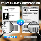 Tera Shipping Label Versandetiketten 100 x 150 mm, 250 Labels x 6 Rollen = 1500 Labels für Verschiedene Drucker BPA-Frei Selbstklebend Adressetiketten mit Gratis-Etiketten für Zerbrechliche Waren…