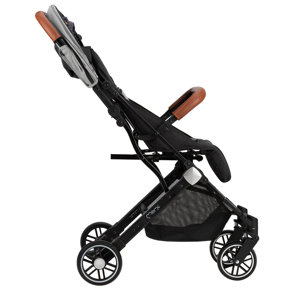 MOMI ESTELLE Kinderwagen für Kinder ab 6 Monat bis zu max. Körpergewicht von 15 kg, H105 x B51 x T75 cm, klappbar auf die Maße H65 x B51 x T21 cm, Gewicht 7,5 kg, 5-Punkt-Sicherheitsgurt