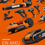WORX WX550.9 Stichsäge zum Schneiden von Holz, Stahl & PVC – 2-in-1 Universalsäge mit Stich- & Säbelsäge & schneller Umstellung – 20V – Mit Staubbläser & Pendelhub – Ohne Akku & Ladegerät