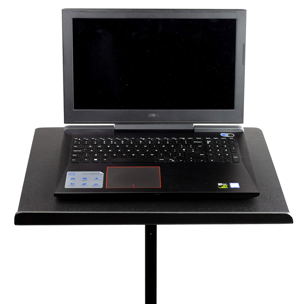 RockJam RJLP3 Heavy Duty Projector Stand Laptop Stand or Temporary Standing Desk with Tripod Body and Textured Plate