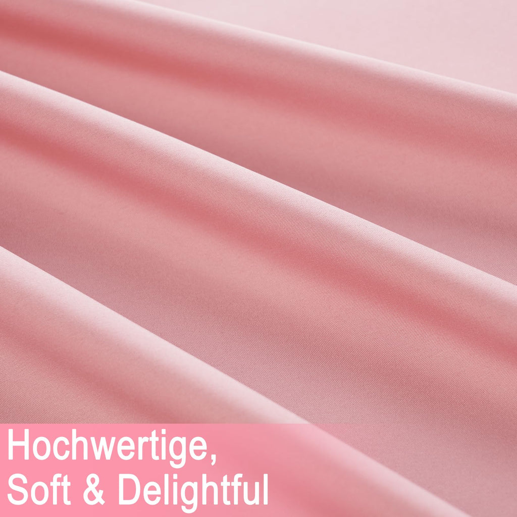 Zdada Hausbett Himmel, Betthimmel Hausbett Musselin mit 2 Stück Betthimmel, Stoffhimmel für Hausbetten Mädchen Jungen Baldachin Kinderbett Kinderzimmer Deko -67 x 270 cm Rosa