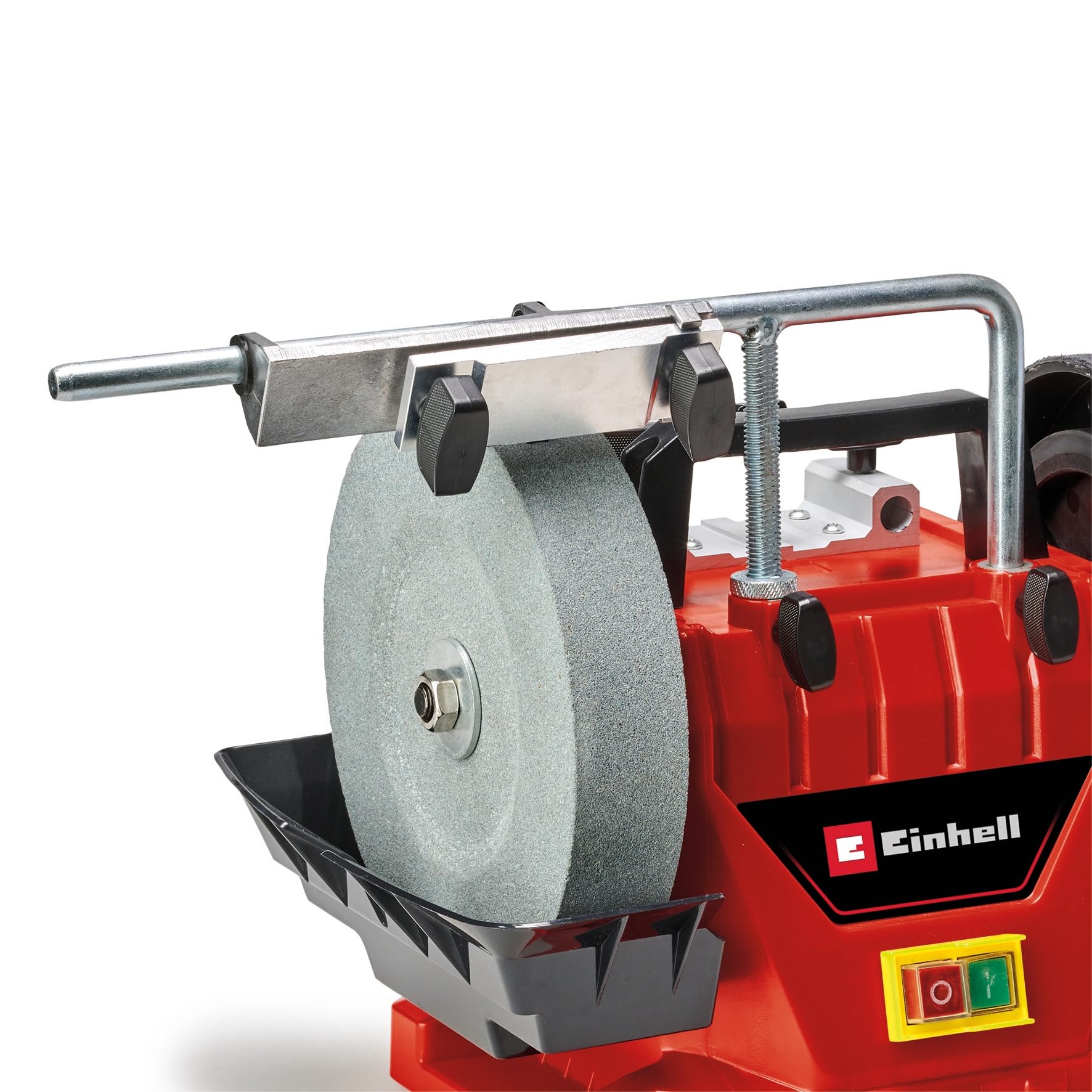 Einhell Nass-Schleifer TC-WG 200 (125 W, rostfreier Wassertank, inkl. Schleifstein, Winkellehre, Universalvorrichtung, Lederabziehscheibe, Nassschleifscheibe)