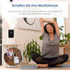 Levoit Top-Fill Luftbefeuchter, Smart Humidifier, Warm&Kalter Nebel max 550 ml/h, bis 40㎡, leise Raumbefeuchter mit Nachtlicht für Kinderzimmer, Pflanzen, Auto Shut-off, 4,5 L, Mondweiß