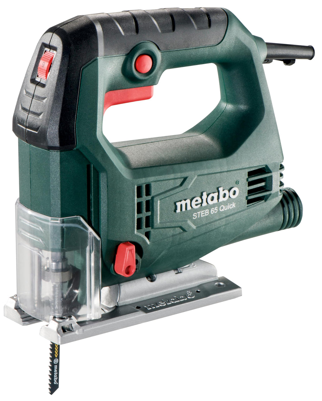 Metabo Stichsäge STEB 65 Quick – 601030500 – Präzises, materialgerechtes Sägen durch variable Hubzahl, Pendelhub und Metabo Quick für schnellen Sägeblattwechsel – 2,5 m Kabellänge