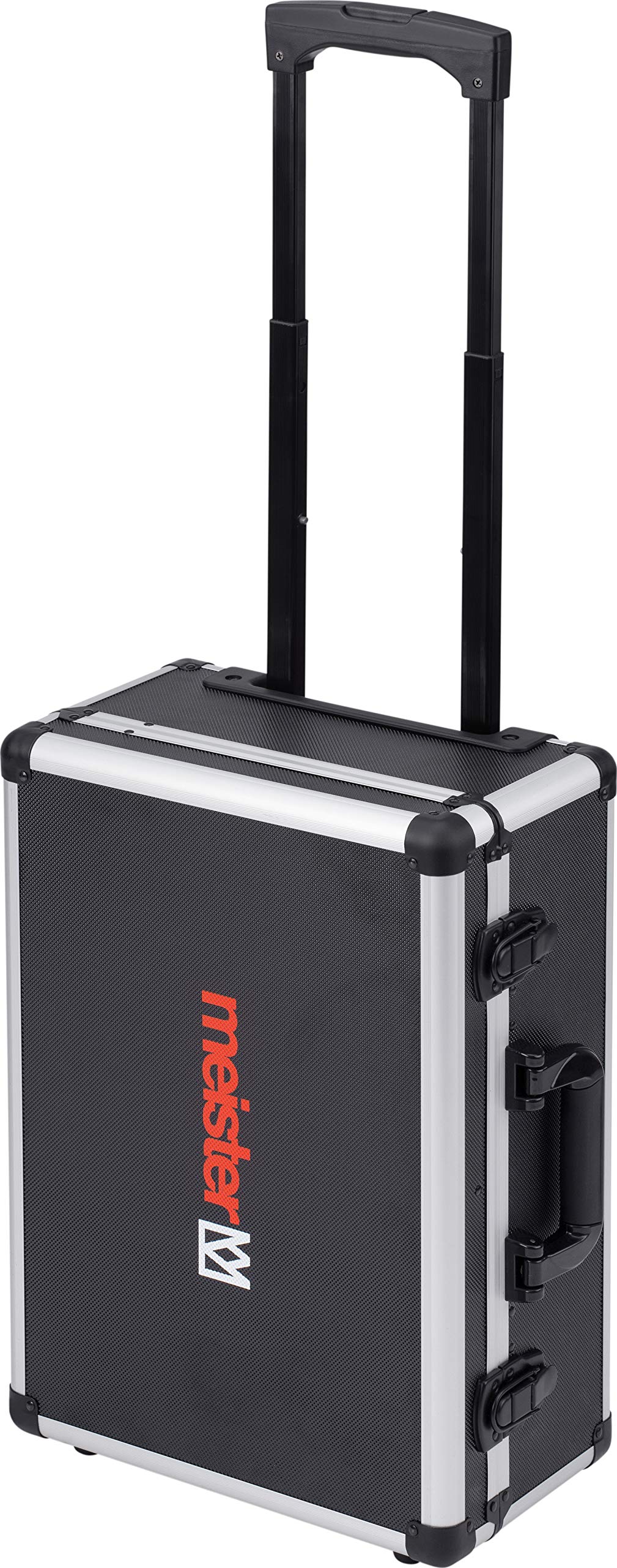 Meister Werkzeugtrolley leer - 460 x 350 x 190 mm - Mit Rollen - Individuelle Fachaufteilung - 15 Werkzeugtaschen - Mit Gummibändern - 15 kg Tragkraft - Stabiler Alu-Koffer / Werkzeugkiste / 9095080
