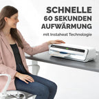 Fellowes Jupiter Laminiergerät A3 zum Heißlaminieren von Hüllen von 80 bis 250 Mikron, intensiver Gebrauch, automatischer Rückwärtsgang, inkl. 10 Laminierfolien, weiß