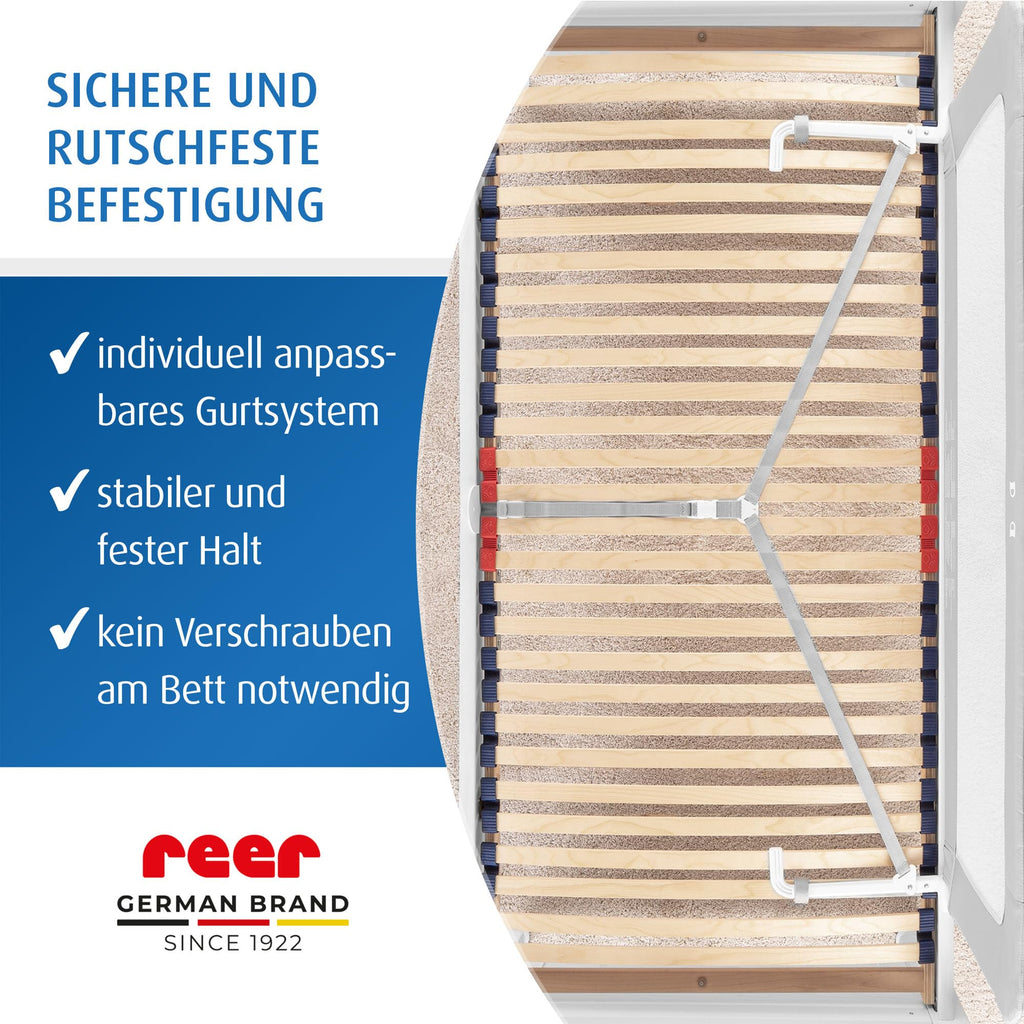 Reer ByMySide, Rausfallschutz fürs Babybett, 150x50 cm Länge, für Betten von 180 - 210 cm, grau