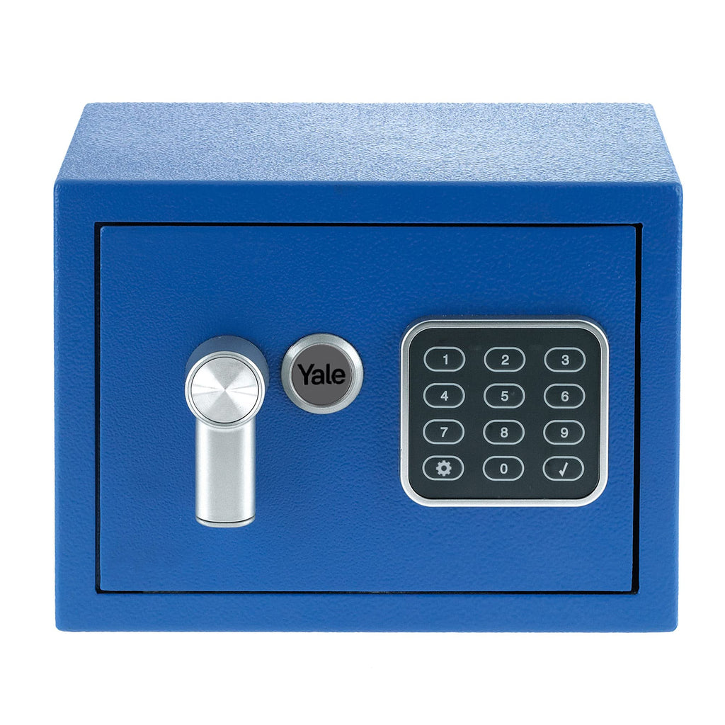 Yale Elektronischer Tresor - YSV/170/DB2/B - Mini - Blau - Standardsicherheit