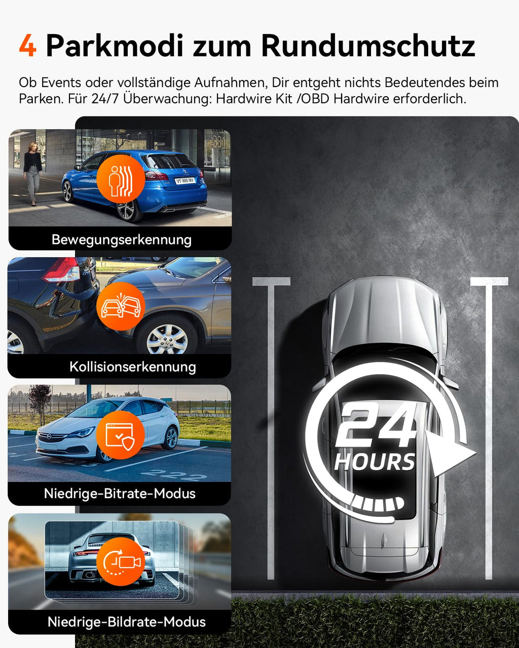 VANTRUE N2X 2.7K+1080P Dashcam Auto Vorne Innen, STARVIS 2 Dual HDR Nachtsicht Dash Cam, 2.5K/60FPS Front, GPS, 5GHz WiFi, App & Sprachsteuerung, 2″ 323° Dasch-Cam 24/7 Parkmodus, G Sensor, max. 1TB