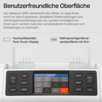 Safescan 2850 Geldzählmaschine, zählt sortierte Banknoten - Banknotenzähler mit 3-facher Echtheitsprüfung - Geldzählmaschine mit mehrsprachiger Benutzeroberfläche