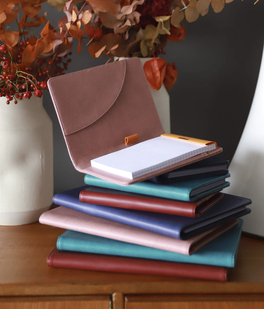 Rhodia 216001C - Mappe für Block oder Notizheft Rhodiarama - N°16, für DIN A5 (14,8x21 cm) 17,5x23,5 cm, elegant und praktisch, schwarz, 1 Stück