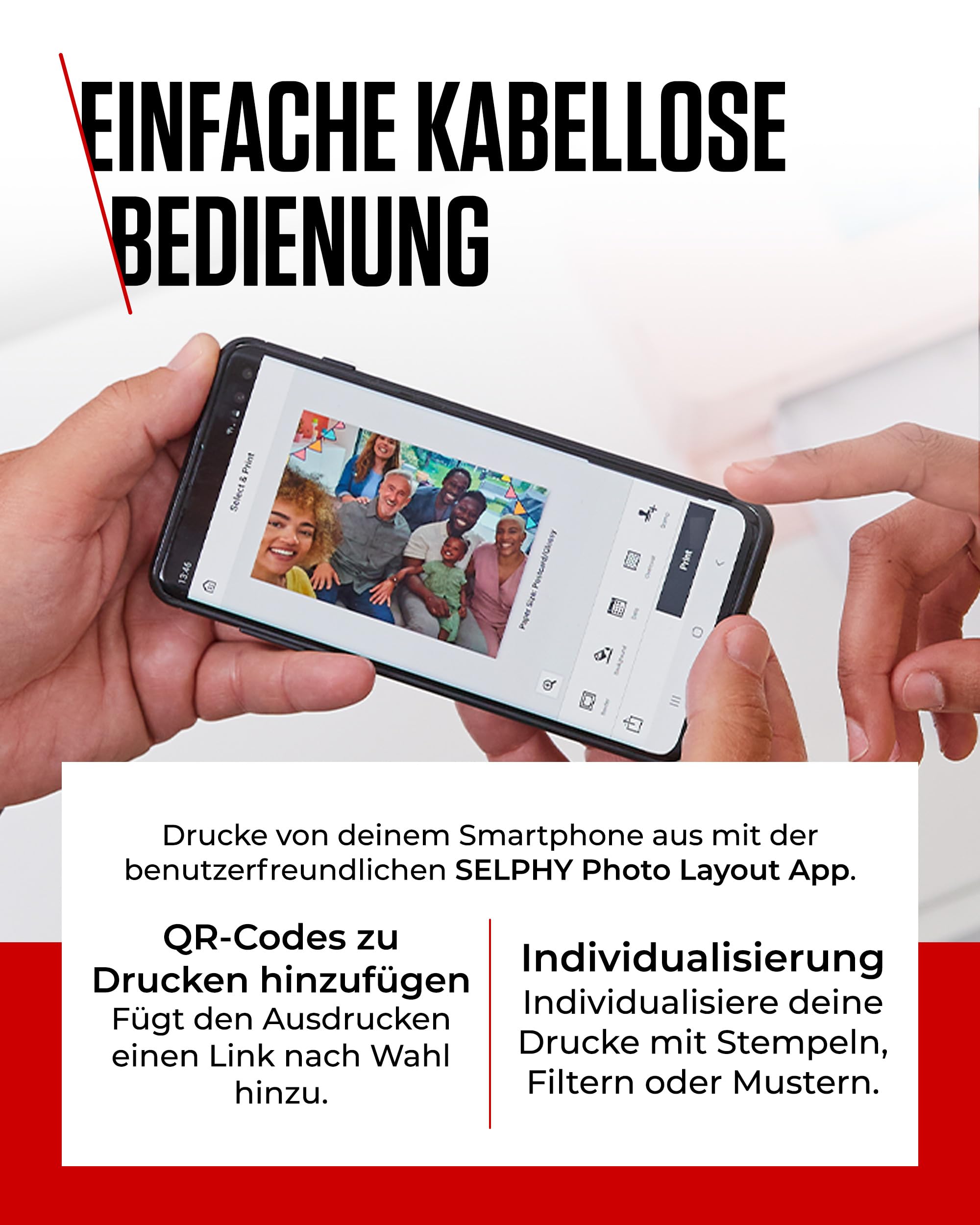Canon SELPHY CP1500 Kompakter Fotodrucker – Drahtloses Drucken, Langlebige Fotos, USB-C & SD-Kartenanschluss – Perfekt für Scrapbooks und Fotoalben (Schwarz)