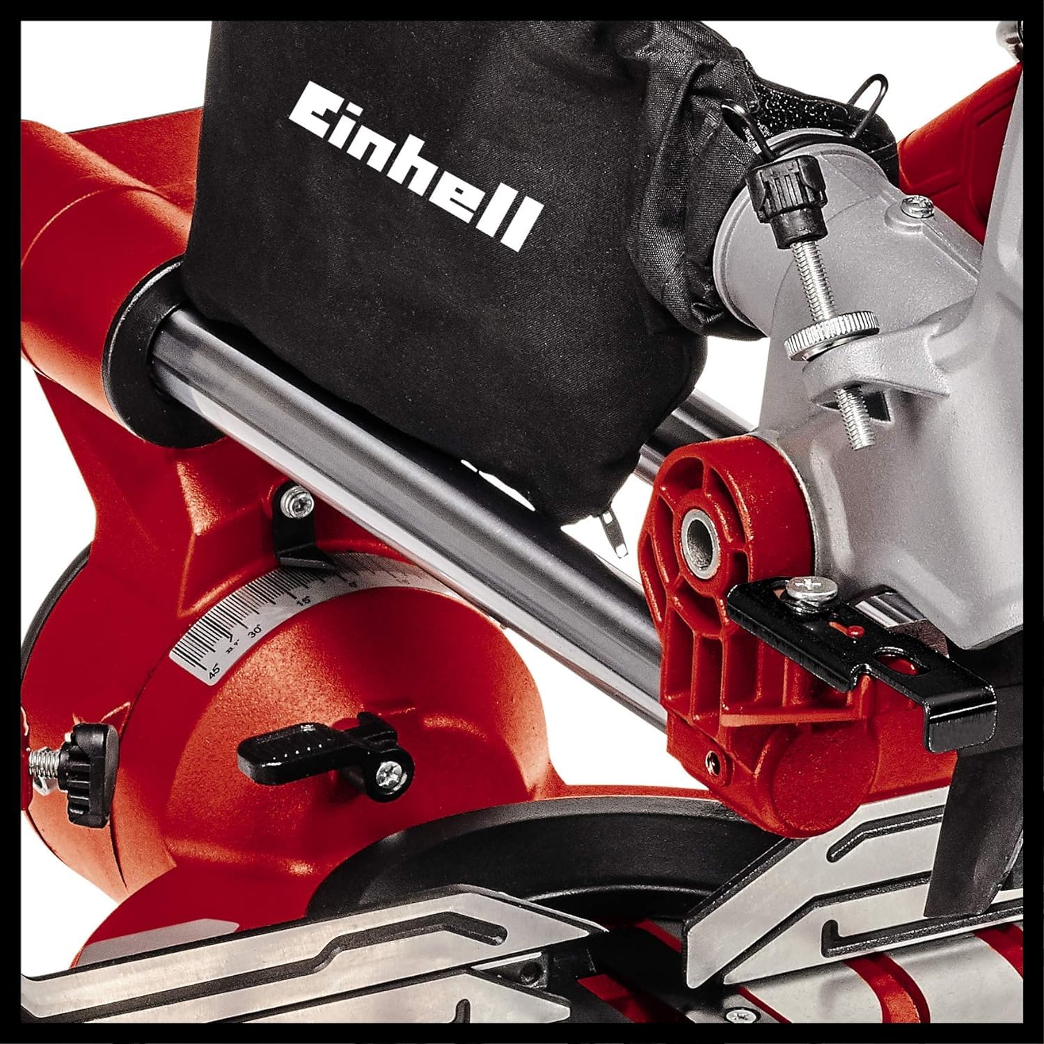Einhell Zug-Kapp-Gehrungssäge TE-SM 216 Dual (1800 W, max. 65 mm x 305 mm Schnitttiefe/-breite, Ø 216 mm Sägeblatt, beidseitig neigbarer Sägekopf, Zugfunktion, Laser)