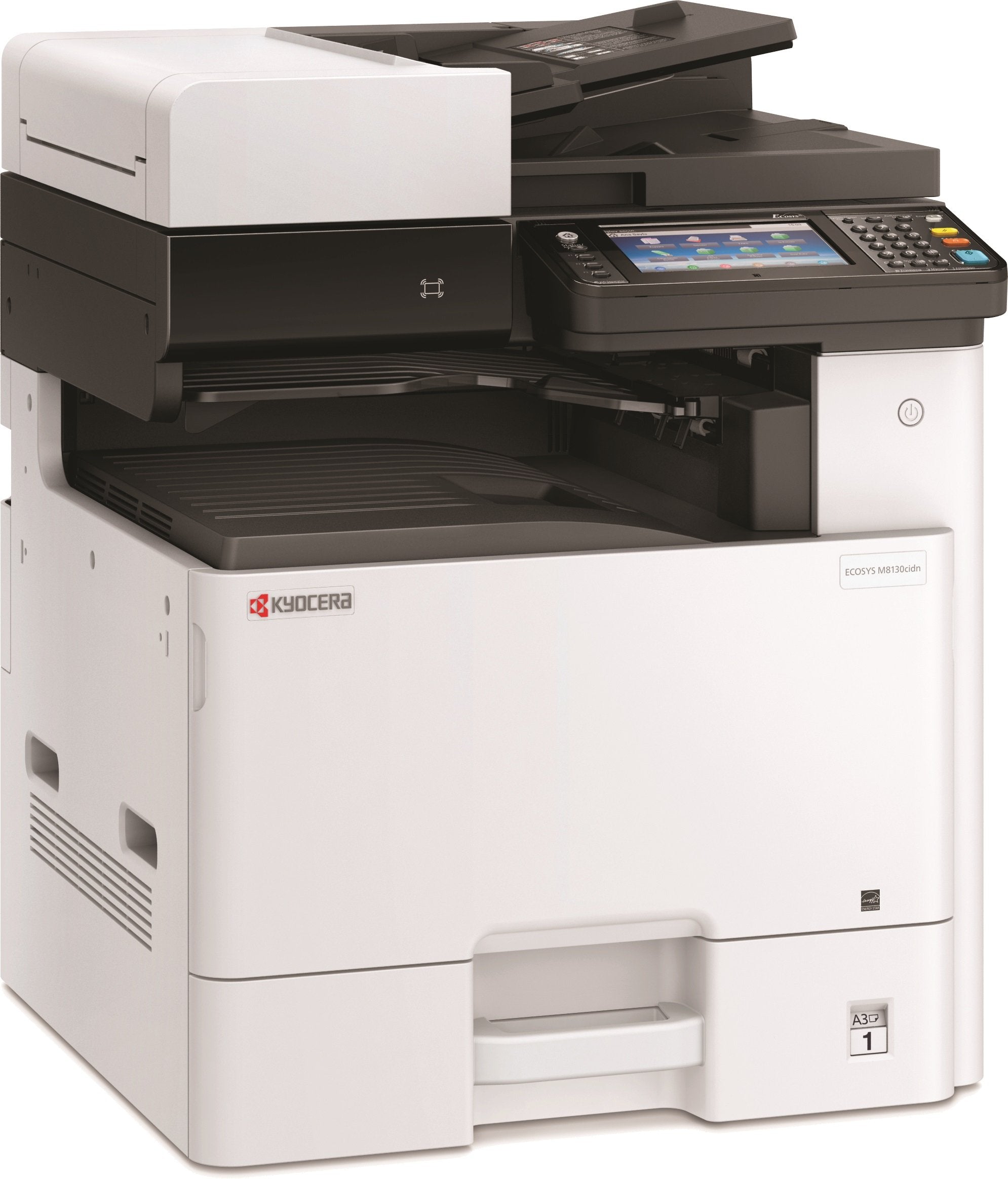 Kyocera Ecosys M8130cidn Farblaserdrucker Multifunktionsgerät mit Touchpanel: Drucker Scanner Kopierer, 30 Seiten pro Minute. Din A3 Drucker Inkl. Mobile-Print-Unterstützung.