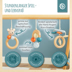 Bieco Spieltrapez höhenverstellbar | Baby Holz | Spielebogen | Activity Center Gym | Holzspielzeug