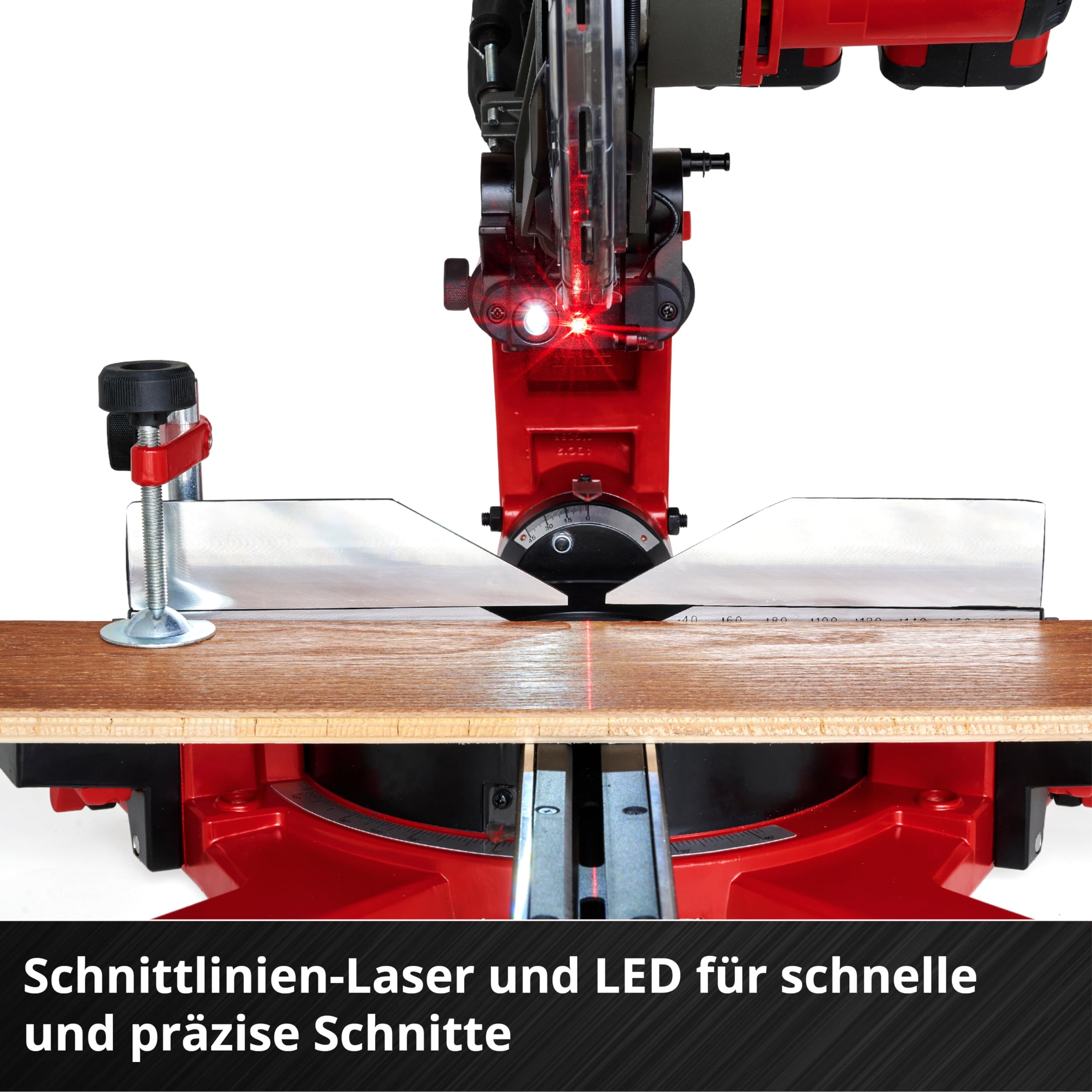 Einhell Akku-Zug-Kapp-Gehrungssäge TE-SM 36/10 L Li-Solo Power X-Change (36 V, max. 85 mm x 340 mm Schnitttiefe/-breite, Ø 254 mm Sägeblatt, neigbarer Sägekopf, ohne Akku)