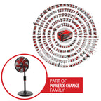 Einhell Akku-Ventilator GE-CF 18/320 P Li-Solo Power X-Change (18 V, Stand-Ventilator, 4 Geschwindigkeitsstufen, autom. Schwenkfunktion, höhenverstellbar, ohne Akku)