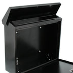 Burg Wächter Briefkasten, A4 Einwurf-Format, EU Norm EN 13724, Inkl. 2 Schlüsseln, Verzinkter Stahl, Journal 5867 E, Eisen, Stahl Eisenfärbig