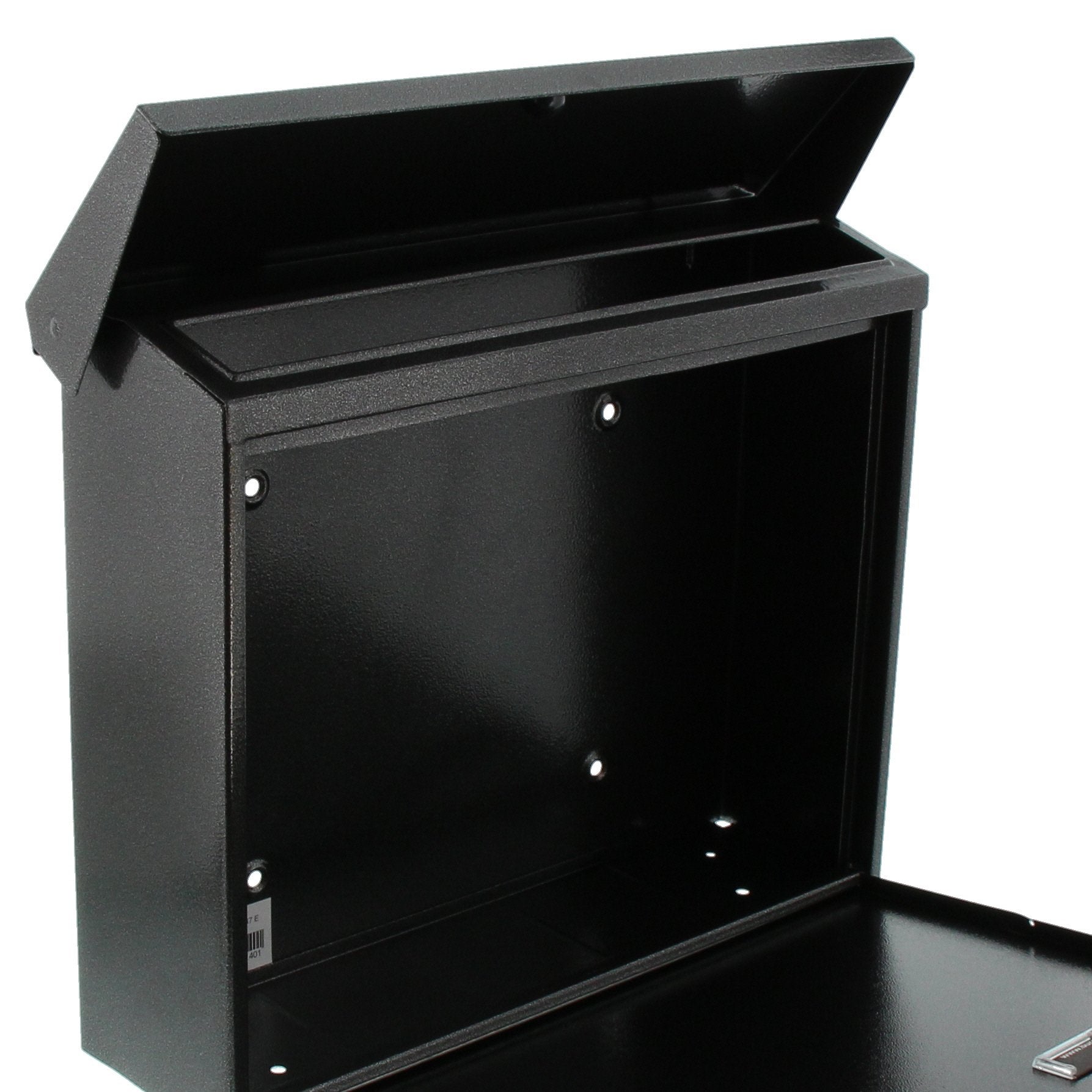 Burg Wächter Briefkasten, A4 Einwurf-Format, EU Norm EN 13724, Inkl. 2 Schlüsseln, Verzinkter Stahl, Journal 5867 E, Eisen, Stahl Eisenfärbig