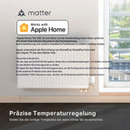 TP-Link smartes Heizkörperthermostat - Erweiterungseinheit, benötigt Kasa Hub, Heizungssteuerung (Kasa App, Zeitpläne, Geofencing, Fensteröffnungserkennung), Matter, Alexa, Apple Home