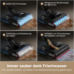 dreame H15S Nass- und Trockensauger, 3-fache Kantenreinigung, KI-Roboterarm, 21.000 Pa Saugkraft, verhedderungsfrei, 90 °C Bürstenreinigung, leise 90 °C Trocknung, flaches 180°-Design, App-Steuerung