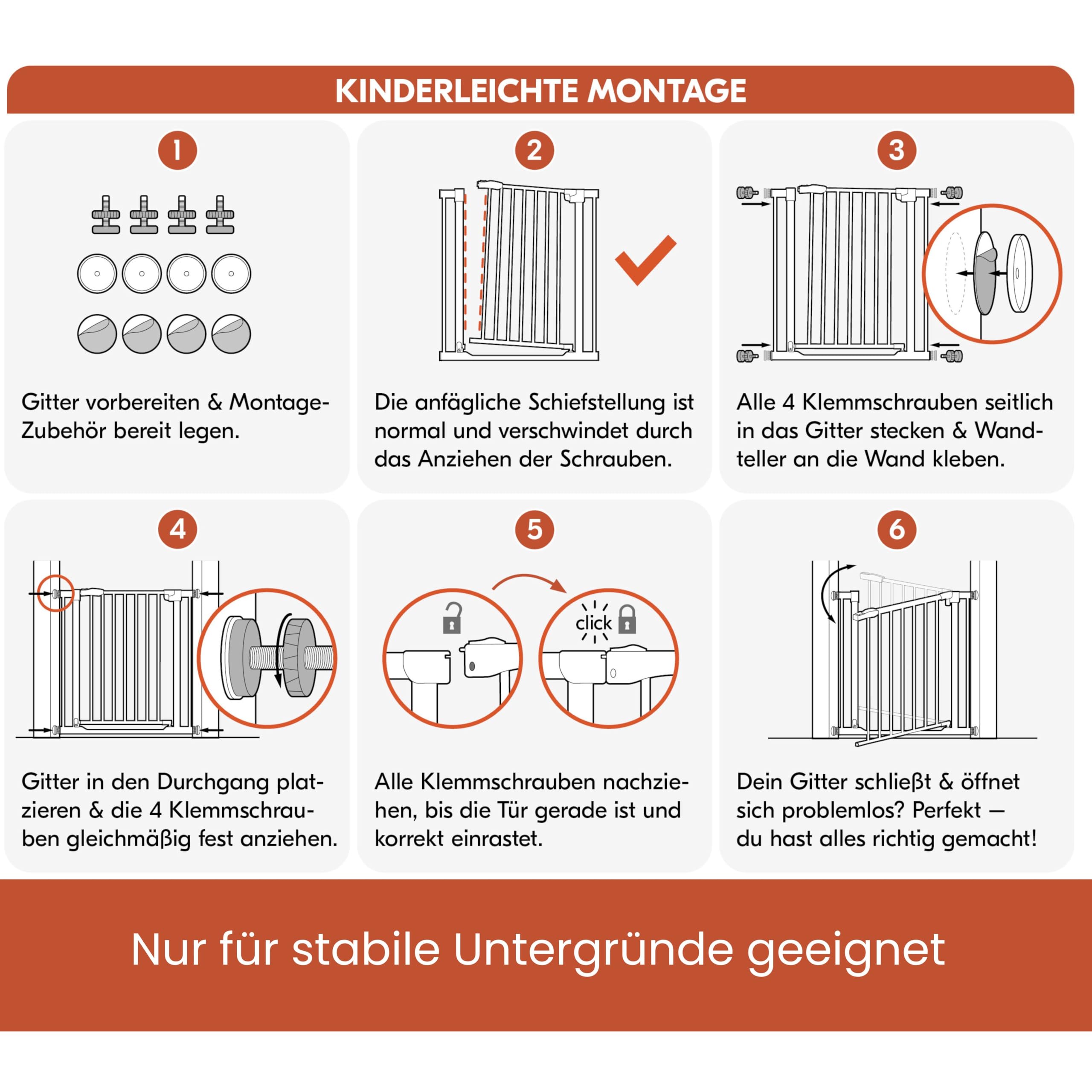 hauck Stop N Stop 2, Silber – Schutzgitter Treppe und Tür 96–101 cm – Kindersicheres Absperrgitter ohne Bohren – Manuelle 1 Hand Öffnung – nur für Innen - Auch für Hunde