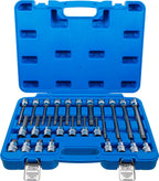BGS 5180 | Bit-Einsatz-Satz | 26-tlg. | 12,5 mm (1/2") | Innenvielzahn (für XZN) | CV-Stahl