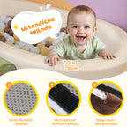 BanaSuper Schaumstoff Bausteine | Softbausteine XXL | Soft Play Set mit Riesen-Bällebad (Keine Bälle) | Schaumstoff Kletterblöcke für Kinder | rutschfeste Motorikbausteine für Zuhause & Kita