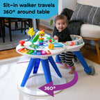 Baby Einstein, Around We Grow 4-in-1 Spieltisch & Lauflernhilfe mit Lichtern & Musik, Lauflernwagen mit Spielstation,15 Aktivität Spielzeug, 360° drehender Sitz, höhenverstellbar, Kinder ab 6 Monaten