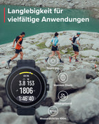 SUUNTO Race Sportuhr - Outdoor Smartwatch, 1,43" Helles AMOLED Display mit Saphirglas, Bequeme Uhrenkrone & Tasten Bedienung, Präzise Zweifrequenz GPS, Lange Akkulaufzeit, 100m Wasserdicht
