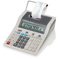 Maul Tischrechner Printing MPP 123 | druckender Rechner mit wichtigen kaufmännischen Funktionen und 12-stelligem Display | 2-Farbiger Druck | 2,4 Zeilen/Sek | Netzbetrieb | Grau