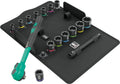 Wera 05005530001 8100 SB 12 Zyklop Comfort Knarrensatz, Umschalthebel, 3/8"-Antrieb, metrisch, 16-teilig