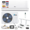 Kältebringer Split Klimaanlage Quick Connect - 12000 BTU (3,5 kW) - Klimagerät mit Heizfunktion, WiFi & App, bis 55qm, sehr leise - 5m Kupferleitung, Kältemittel R32, Montagematerial, Wandhalterung