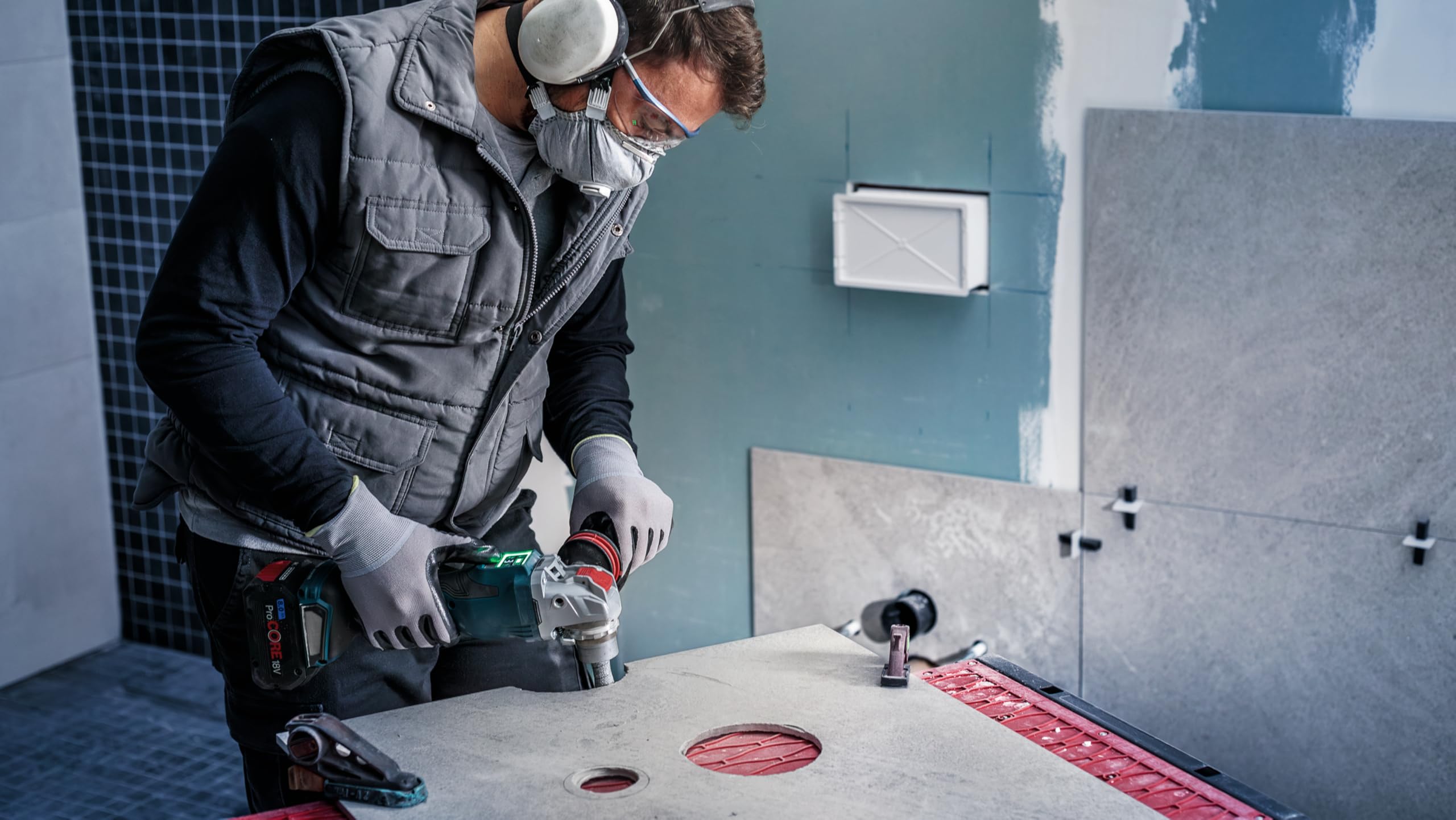 Bosch 5x PRO Ceramic dry Diamond Core Cutter Set for X-Lock und kleine Winkelschleifer (für Fliesen, Harte Fliesen, Ø 20,0, 25,0, 35,0, 51,0, 68,0 mm, Professional Zubehör Kleiner Winkelschleifer)