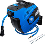 BGS 3323 | Druckluftschlauch mit Aufroller | automatisch | 12 m + 2 m