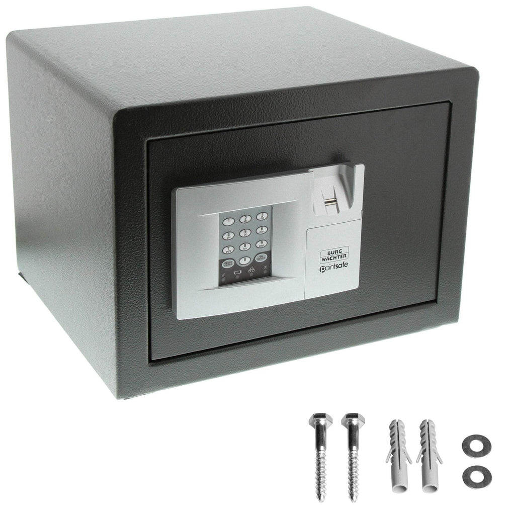 BURG-WÃ„CHTER Möbeltresor Mit Elektronischem Zahlenschloss Und Fingerabdruck, Zur Wand- Und Bodenbefestigung, PointSafe P 2 E FS