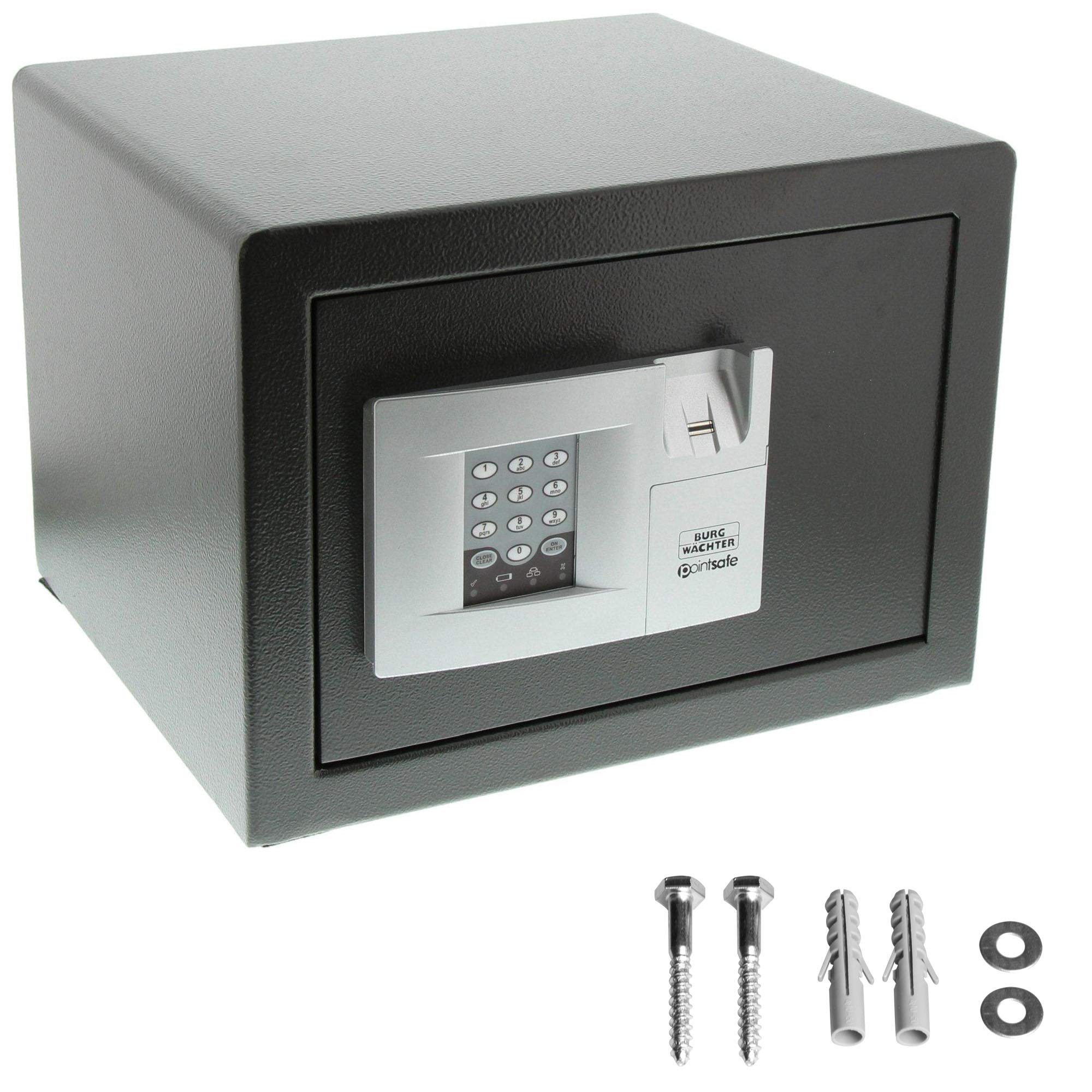 BURG-WÃ„CHTER Möbeltresor Mit Elektronischem Zahlenschloss Und Fingerabdruck, Zur Wand- Und Bodenbefestigung, PointSafe P 2 E FS