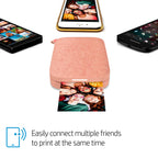 HP Sprocket 2x3 Sofortbilddrucker für Smartphones - Tragbarer, kabelloser Farbdrucker - Zink-Fotopapier mit Kleberückseite - Drucke von kompatiblen iOS- & Android-Geräten per Bluetooth-App - Rosa