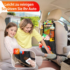 SURDOCA Autositz-Organizer – 4th Generation verbesserter Auto Rücksitz für bis zu 11-Zoll Tablet, 8 Taschen, Kinderspielzeug-Aufbewahrung, wasserdichter Rücksitzschutz für Kinder