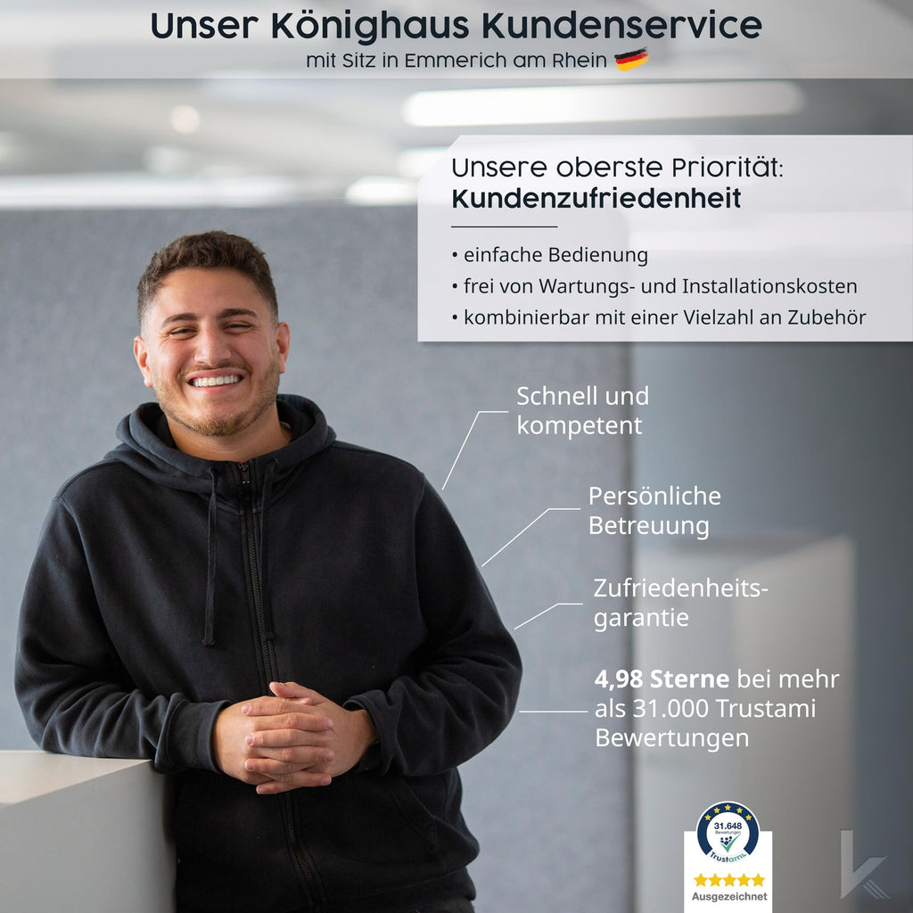 Könighaus Infrarotheizung mit Bild - 1200 Watt + Smart Thermostat & Könighaus APP - Energiesparende Infrarot Wandheizung mit Bildmotiv – TÜV SÜD - Weißer Rahmen (07. Schneelandschaft)