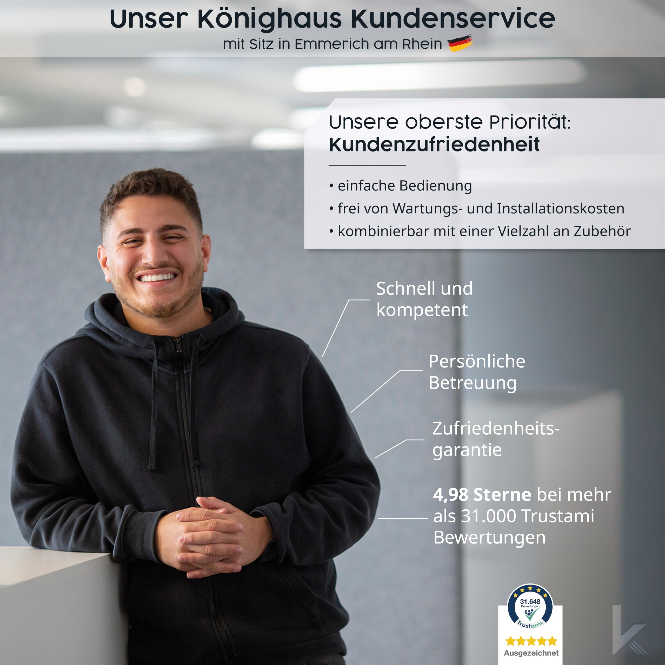 Könighaus Infrarotheizung mit Bild - 1200 Watt + Smart Thermostat & Könighaus APP - Energiesparende Infrarot Wandheizung mit Bildmotiv – TÜV SÜD - Weißer Rahmen (07. Schneelandschaft)
