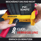 KRASER WA820 Hohe Sicherheit Radkralle Wohnwagen, Testsieger Parkkralle mit Anti-Bohrschloss Wegfahrsperre, Reifenkralle, Diebstahlsicherung Universal für Auto PKW Wohnmobile Anhänger Motorrad
