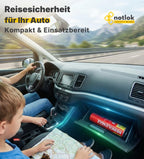 notlok Safety Work - 500g Feuerlöschspray fluorfrei | Hautfreundlicher Mini-Feuerlöscher-Schaum für Brände A F & E bis 1000 V | Klein Feuerlöscher für Zuhause & Auto
