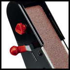 Einhell Stand-Bandschleifer TC-US 350 (350 Watt, Schleifband-/Schleifscheibenfunktion, Schutzhaube, Funkenschutzglas, inkl. Grobschleifscheibe + Schleifband) Kabelgebunden