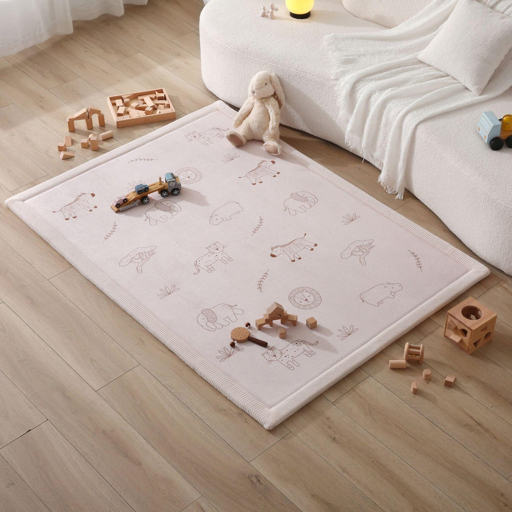 Hakuna Matte Wolkenweiche Spielmatte Baby 170x120x2,5cm – Teppich für Kinderzimmer mit hochwertigem Memory-Schaum – Krabbelmatte Baby mit Rutschfester Unterseite – Krabbeldecke, Tatami Matte