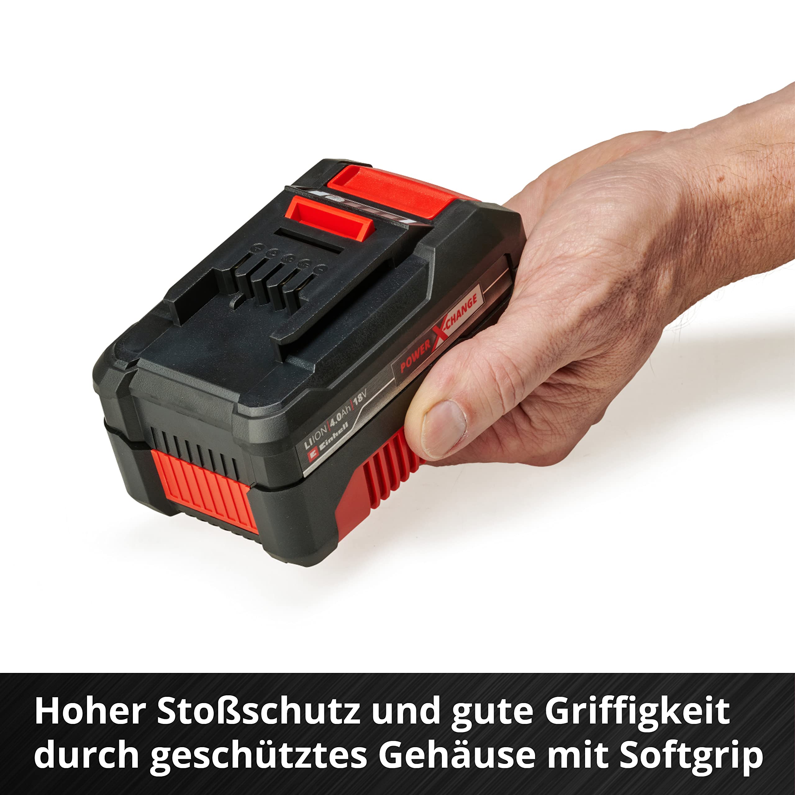 Original Einhell Starter Kit 4,0 Ah Akku und Ladegerät Power X-Change (Li-Ion, 18 V, 75 min Ladezeit, passend für alle Power X-Change Geräte) 1er Pack