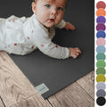 Sanosoft® Krabbelmatte Made in Germany, Öko-Tex Anti-Rutsch Krabbelunterlage - 120cm X 160cm Grau