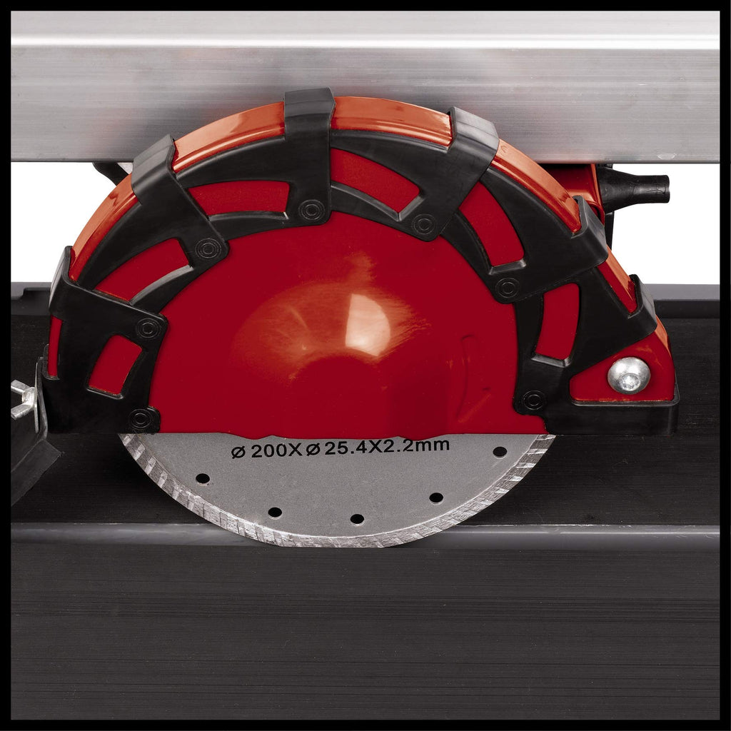 Einhell Radial-Fliesenschneidmaschine TE-TC 620 U (800 W, extra lange Zuglänge, robustes einklappbares Untergestell, Transporträder/-griff, 6-fach kugelgelagerte Motorführung)