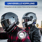 LEXIN G2P Motorrad Bluetooth Headset, Helm Kommunikationssystem für 2 bis zu 6 Personen in Reichweite von 1000m, IP67 Wasserdicht Freisprecheinrichtung mit FM Radio, Doppelpack